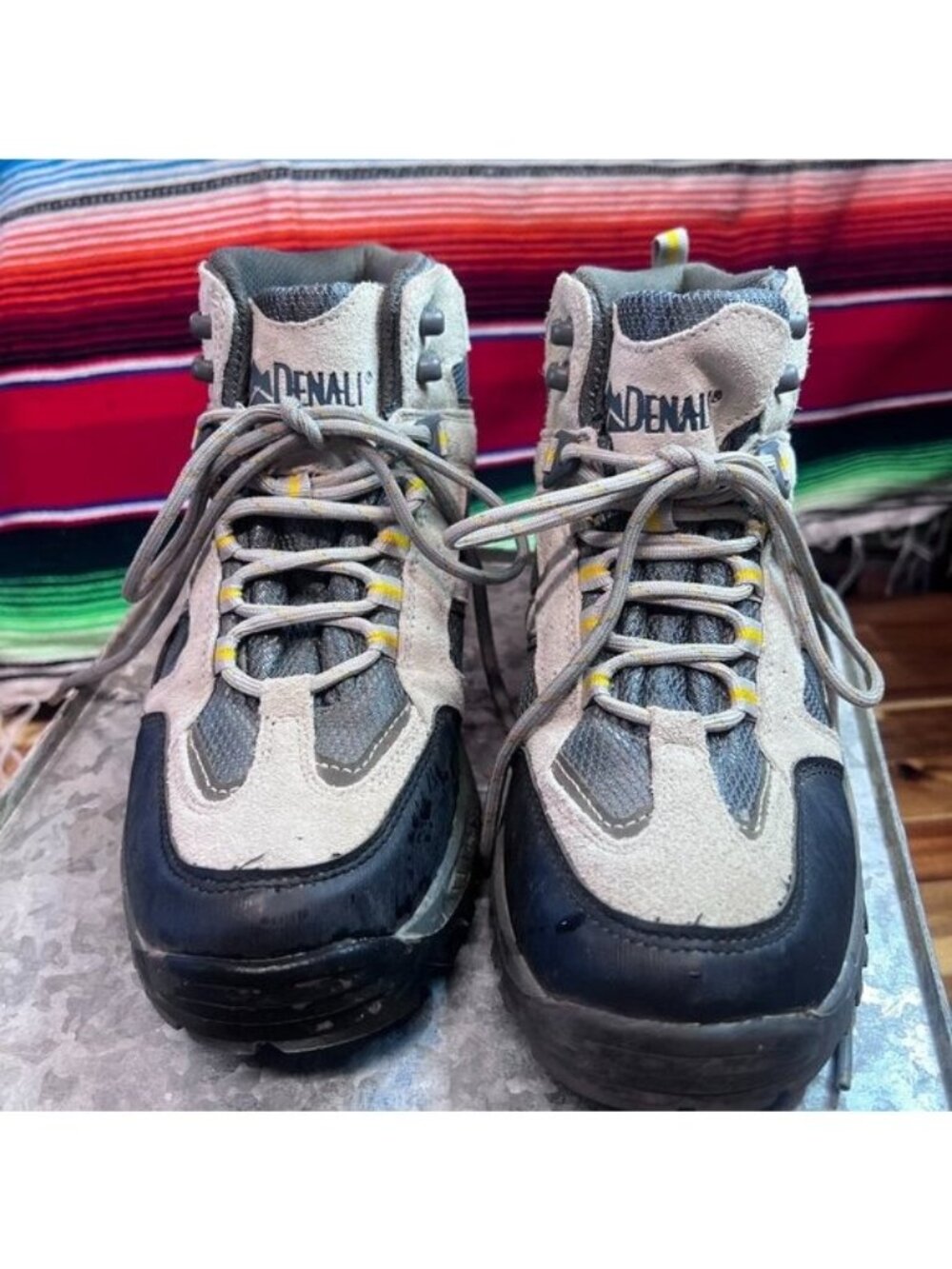 Denali Clearwater Women's Hiking Boots Gray Suede Mesh Trail Shoes, SIZE 9